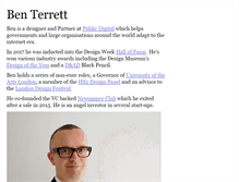 Tablet Screenshot of benterrett.com